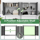 Metal Wall Cabinet with Lock and 3 Adjustable Shelves by LJGDeals