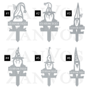 Gnome Monogram Plant Markers