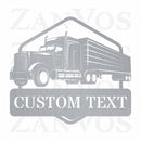 Semi Truck Monogram V2