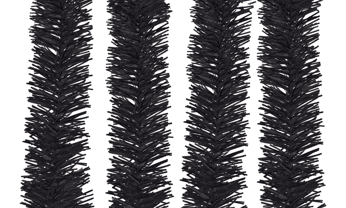 Metallic Black Tinsel Garland, photo 4 of 5