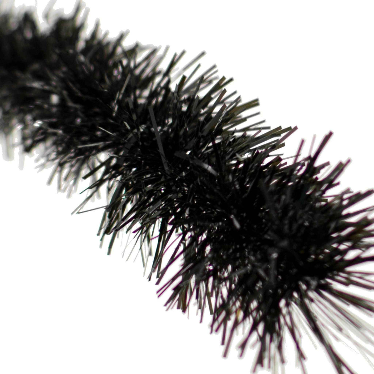 Metallic Black Tinsel Garland, photo 3 of 5