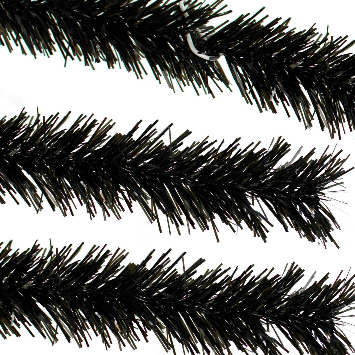 Metallic Black Tinsel Garland, photo 2 of 5