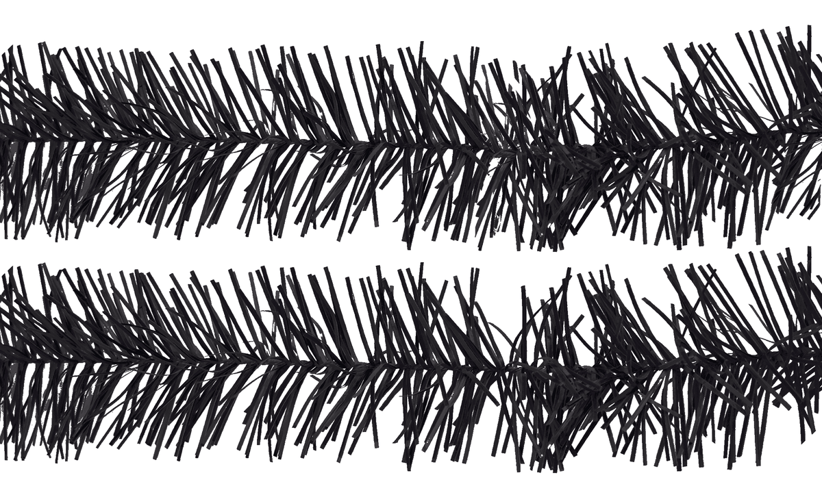 Metallic Black Tinsel Garland, photo 5 of 5