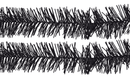 Metallic Black Tinsel Garland