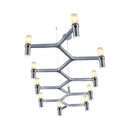 GobekUsa Metallic Branch Island Pendant Light with 10 Bare Bulbs for Modern Dining Room