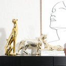 GobekUsa Leopard Resin Sculpture - Home Decor Handicrafts & Animal Figurine
