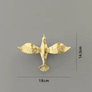 Metallic gold & silver pigeon wall ornaments living room dove statue by Decorbites