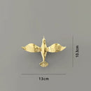 Metallic gold & silver pigeon wall ornaments living room dove statue by Decorbites