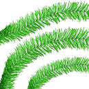 Metallic Green & Silver Tinsel Garland