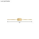 GobekUsa Metallic LED Gold Wall Mounted Vanity Sconce - Simple Style, 16"/23.5"/31.5" W