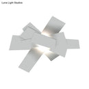 GobekUsa Metallic Nordic Wall Sconce with Stacked Surface and White Bulb Fixture