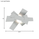 GobekUsa Metallic Nordic Wall Sconce with Stacked Surface and White Bulb Fixture