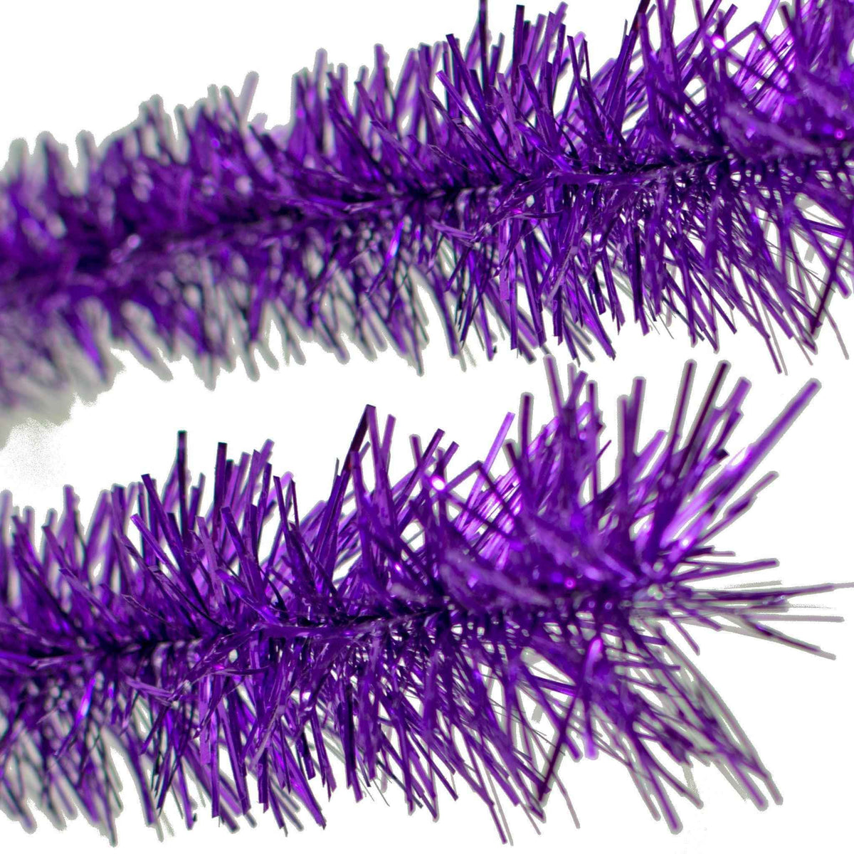 Metallic Purple Tinsel Garland, photo 2 of 4