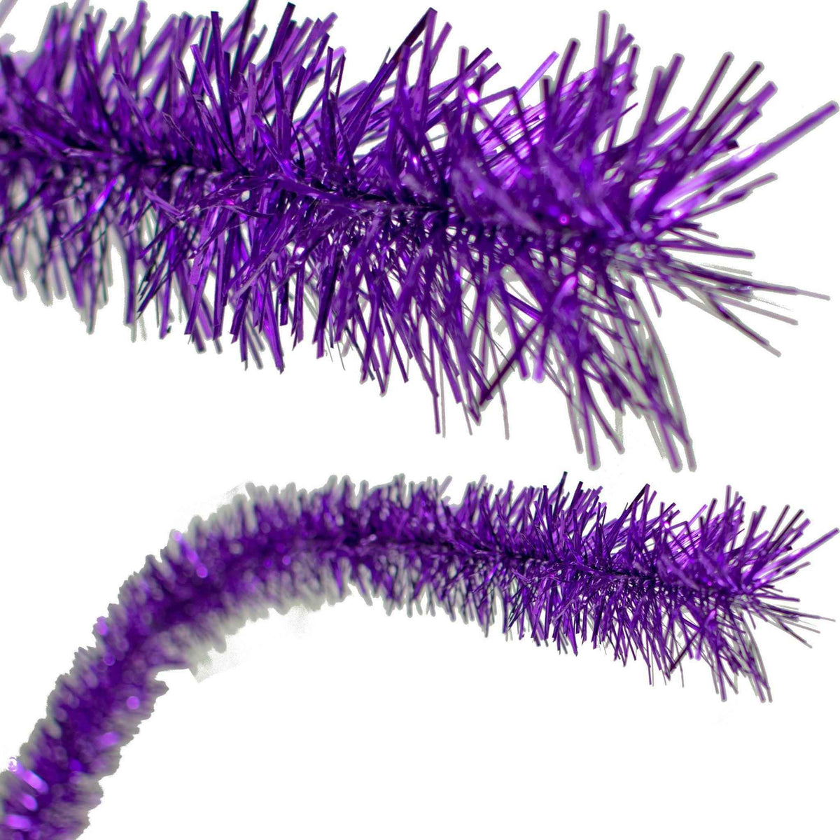 Metallic Purple Tinsel Garland, photo 3 of 4