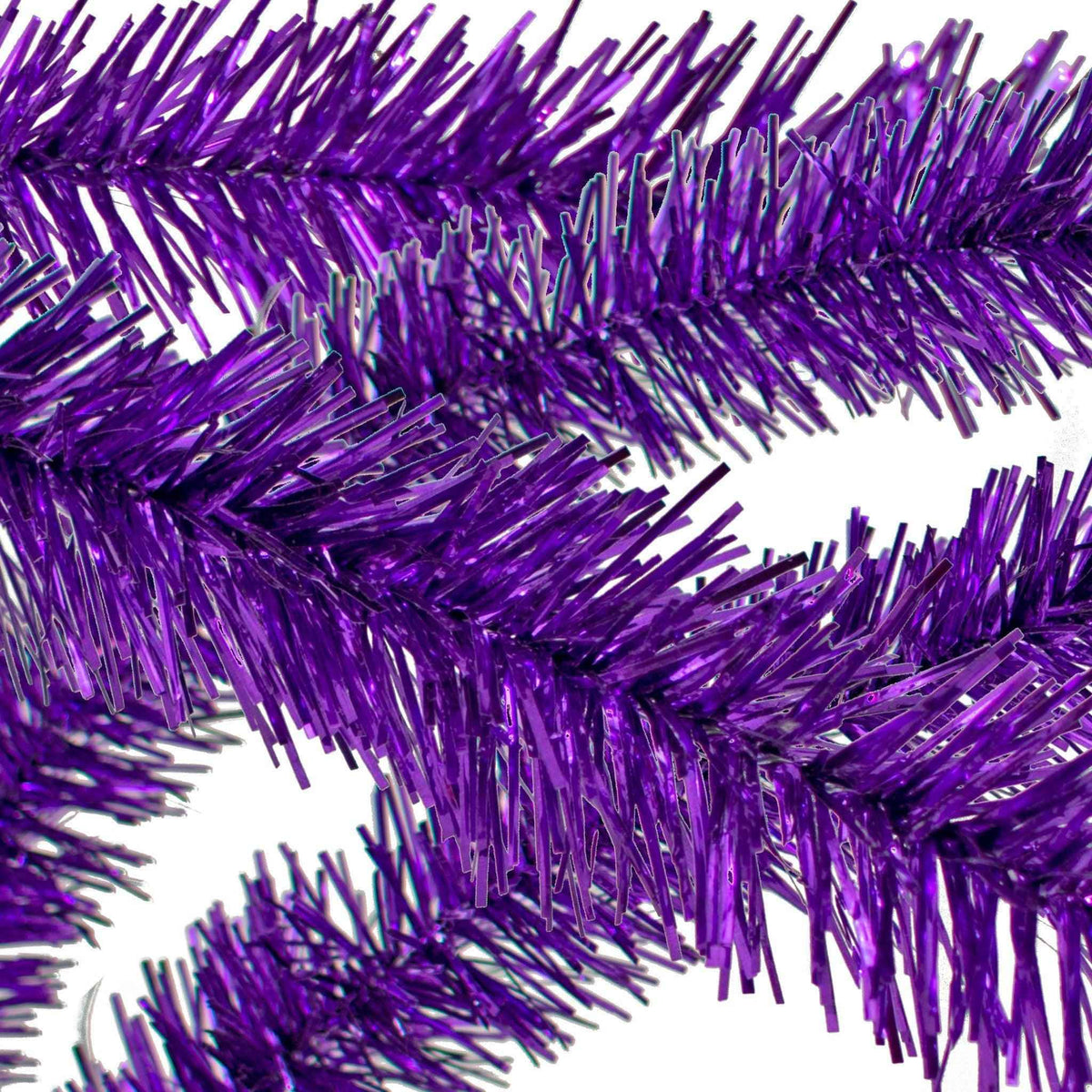 Metallic Purple Tinsel Garland, photo 4 of 4