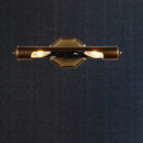 GobekUsa Metallic Shade Bedroom Wall Sconce with 2 Bulbs and Brass Finish, Available in 14"/18" Width