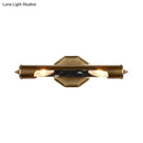 GobekUsa Metallic Shade Bedroom Wall Sconce with 2 Bulbs and Brass Finish, Available in 14"/18" Width