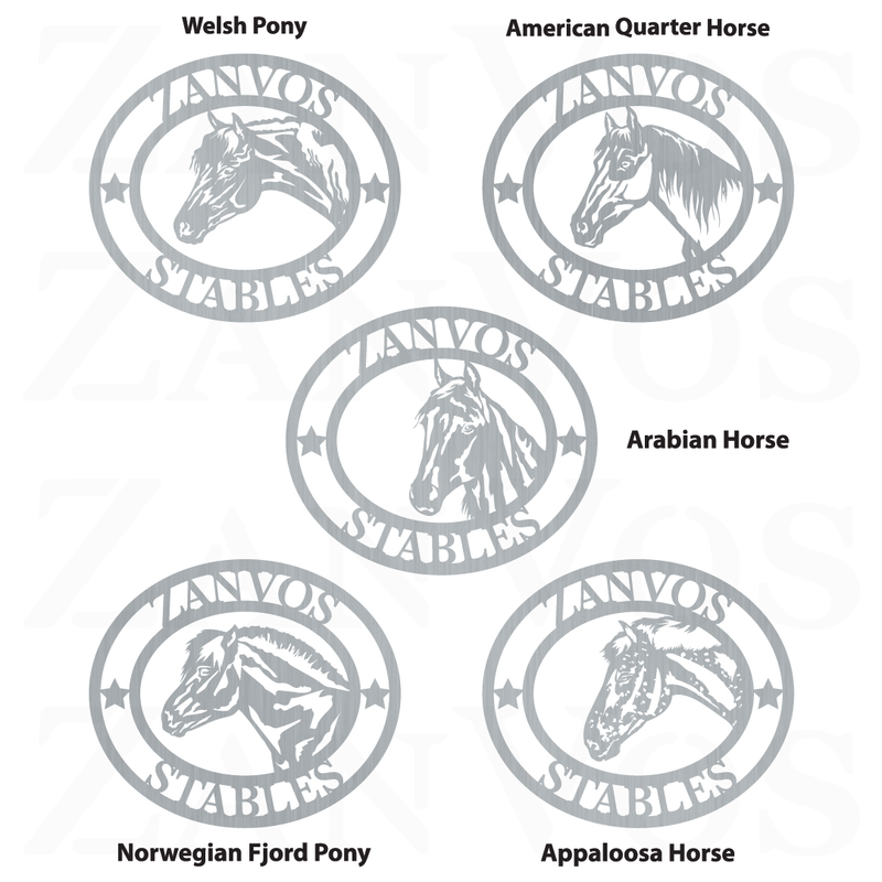 Horse Breed Monogram