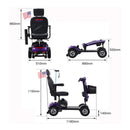 Metro Mobility Max Plus 24V/20AH Heavy Duty Electric Drive Mobility Scooter, 300LBS (SAK93164)