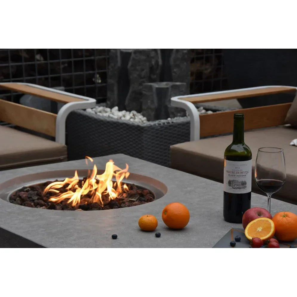 Elementi Metropolis Fire Pit Table - Light Gray, photo 11 of 20