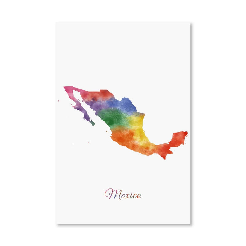 Mexico Rainbow Canvas