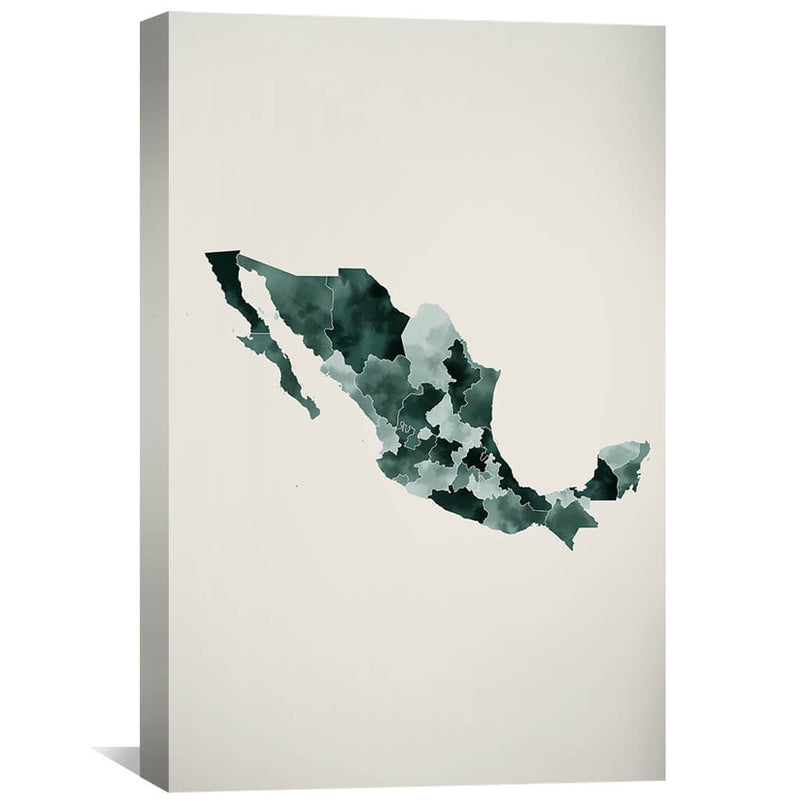 Mexico Watercolor Canvas