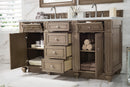 James Martin Bristol 60" Double Bathroom Vanity, Whitewashed Walnut