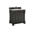 James Martin Brookfield 36" Single Bathroom Vanity, Black Onyx