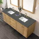 James Martin Laurent 72" Dual Mount Double Bathroom Vanity, Light Natural Oak