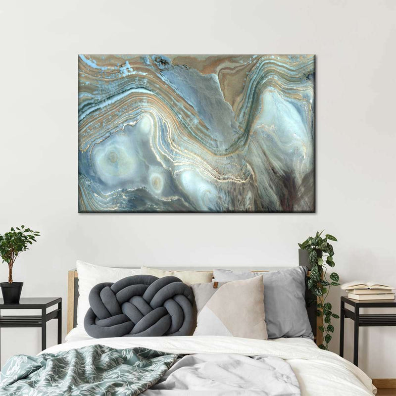 Abstract Pearlescent Layers Wall Art