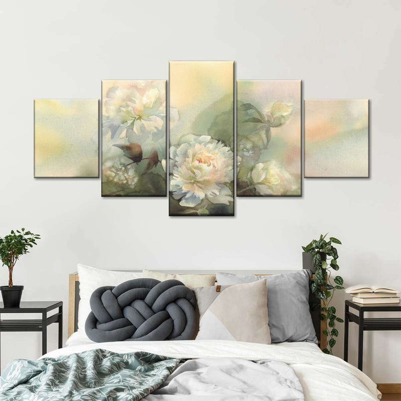 Abstract Bouquet Of Peonies Wall Art