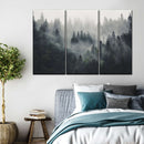 Misty Forest Mountain Wall Art