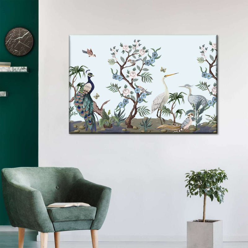 Chinoiserie Style Birds Wall Art