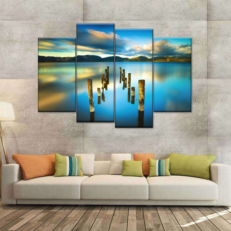 Massaciuccoli Lake Sunset Wall Art