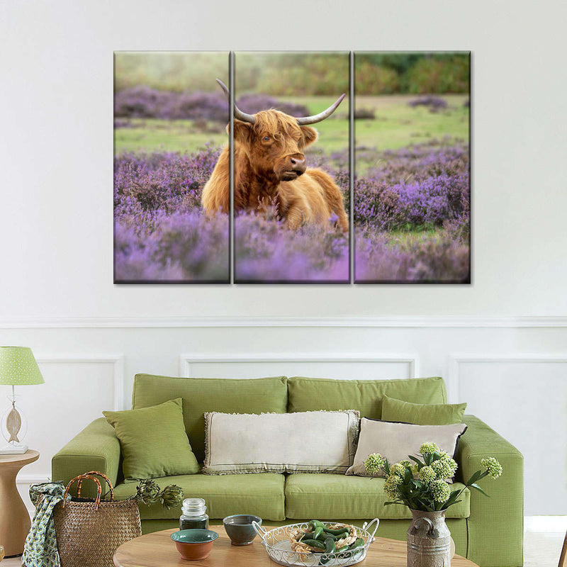 Highland Cow Paradise Wall Art