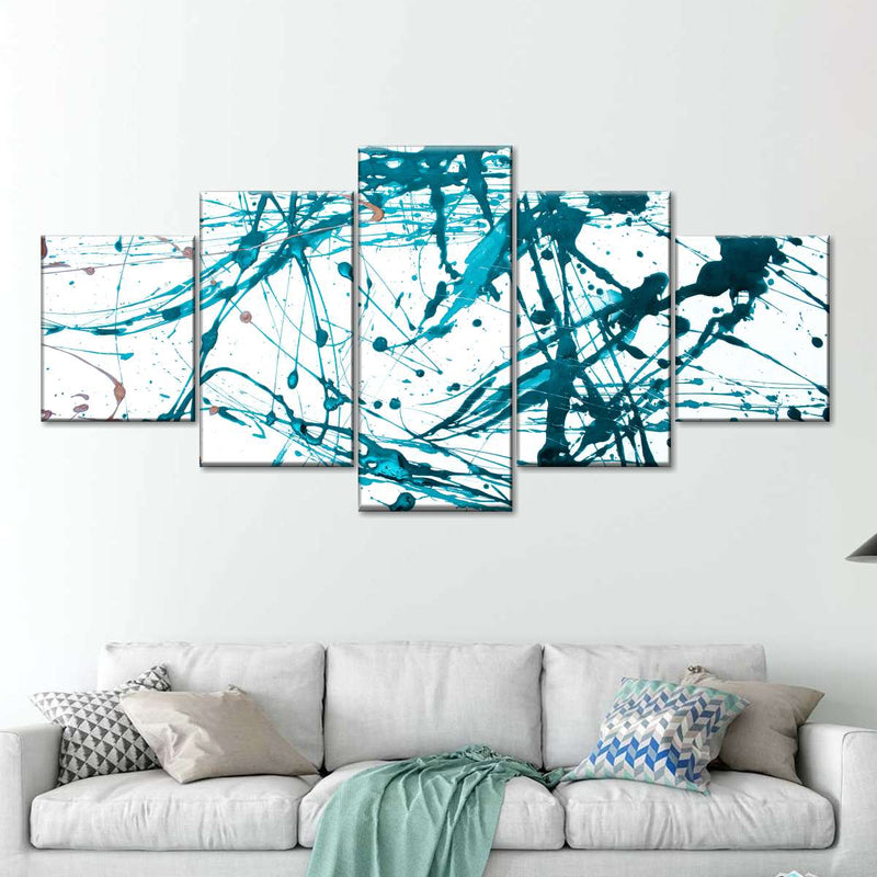 Teal Abstract Wall Art