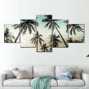 Dawning Above Palm Trees Wall Art
