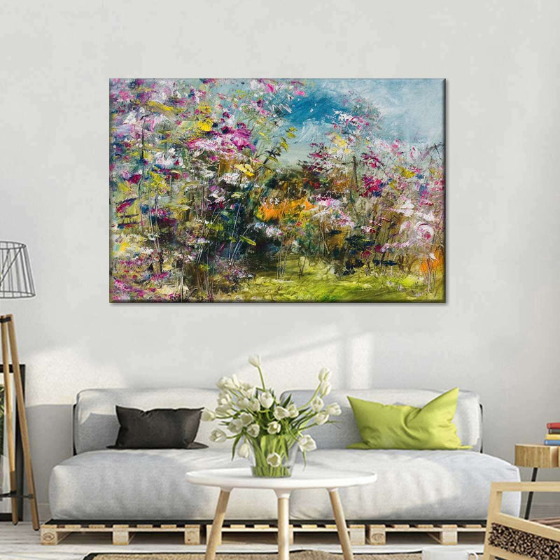 Abstract Wildflower Wall Art