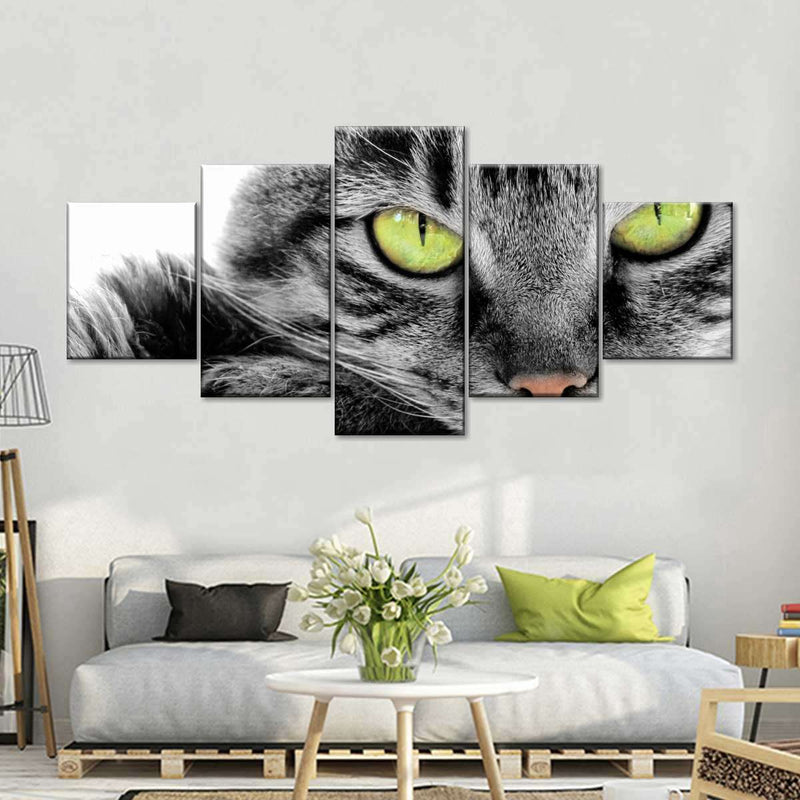 Green Eyed Cat Wall Art