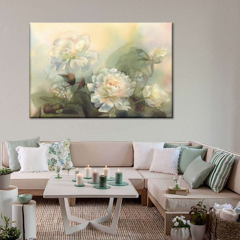 Abstract Bouquet Of Peonies Wall Art