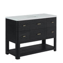 James Martin Lucian 48" Single Bathroom Vanity, Carbon Oak