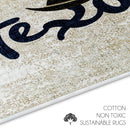 US States Texas Design 3 Piece Bathroom Rugs Set | Beige