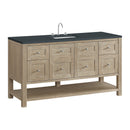 James Martin Breckenridge 60" Single Bathroom Vanity, Whitewashed Oak