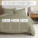 100% Cotton Honeycomb Waffle Duvet Set - Mattea Collection by Great Bay Home