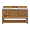 James Martin Malibu 60" Single Bathroom Vanity, Amber Birch