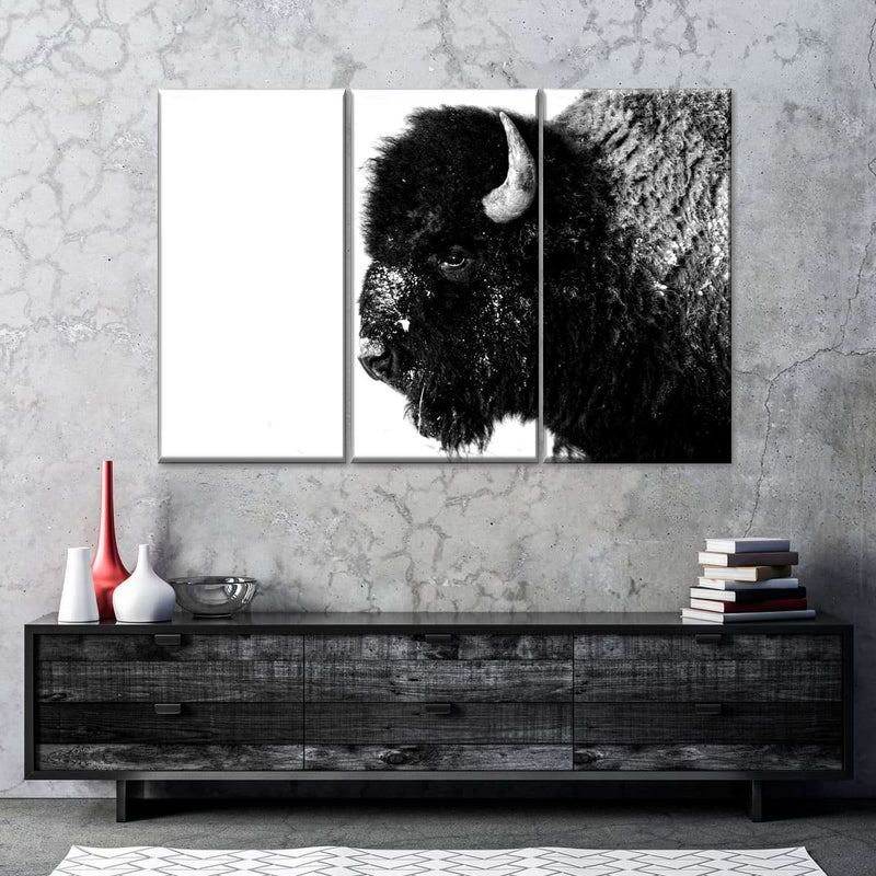 Black Bison Wall Art