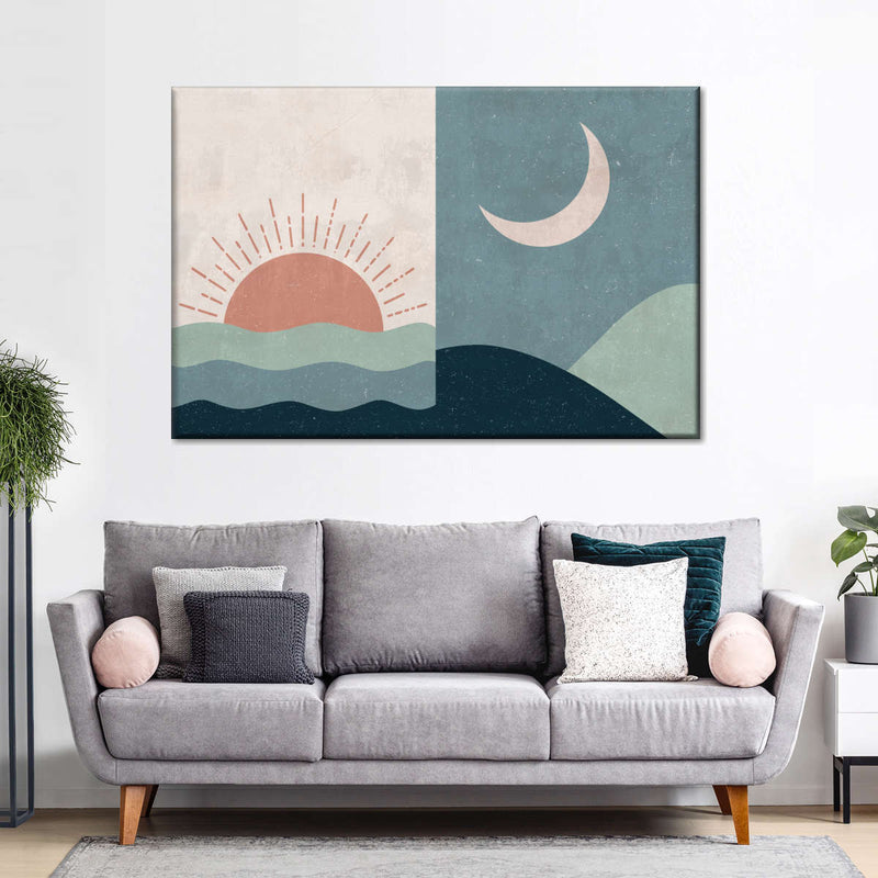 Boho Sunrise And Sunset II Wall Art