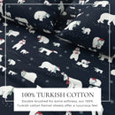 Turkish Cotton Christmas Flannel Sheet Set - Whittaker Collection by Great Bay Home