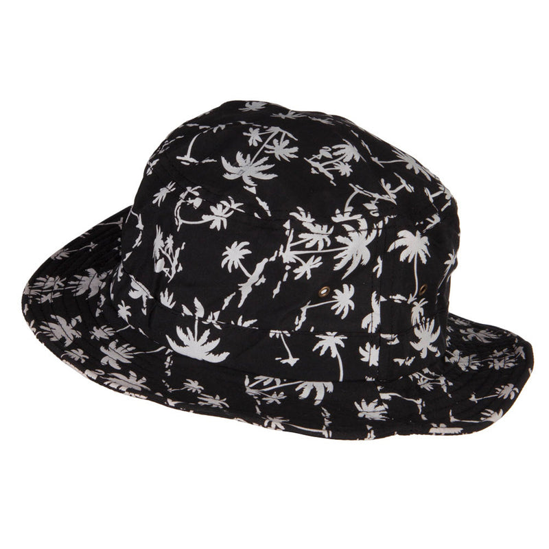 Palm Print Wired Bucket Hat