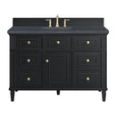 James Martin Lorelai 48" Single Bathroom Vanity, Black Onyx